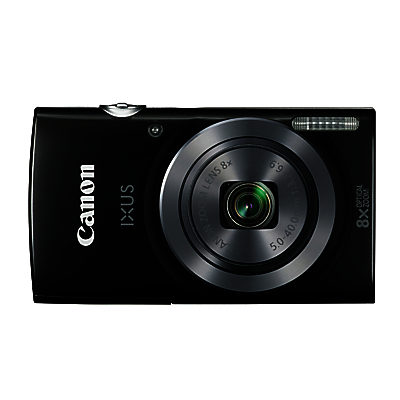 Canon IXUS 162 Digital Camera, HD 720p, 20MP, 8x Optical Zoom, 16x Zoom Plus, 2.7  LCD Screen with Wrist Strap, Case & 8GB Memory Card